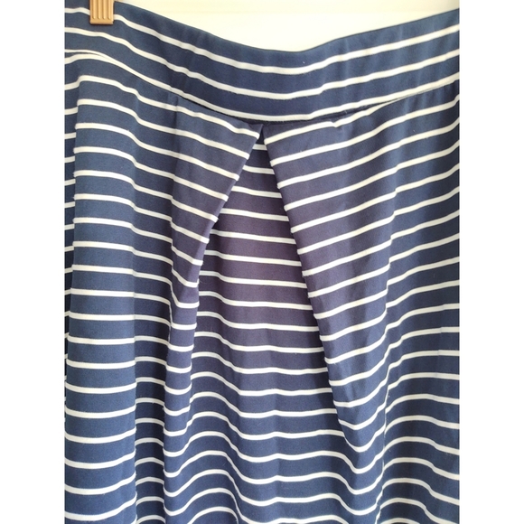 Torrid Navy & White Striped Skirt Inverted Pleat - Picture 3 of 7